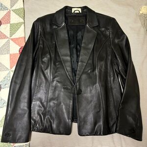 Vintage 100% Genuine Leather Blazer